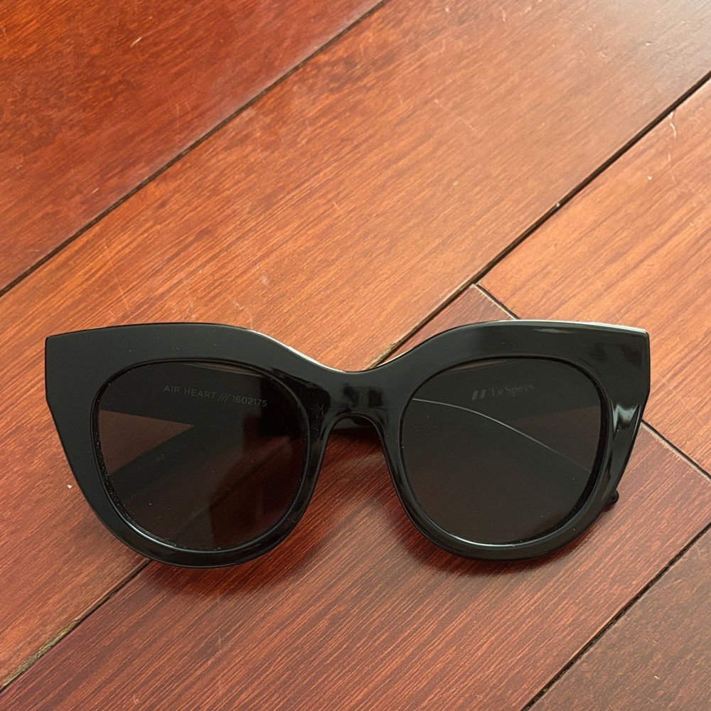 Le Specs Glossy Black Sunglasses